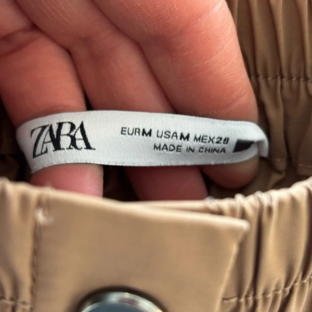 Zara Brown A-Line Skirt with Buttons Medium - Picture 3 of 4
